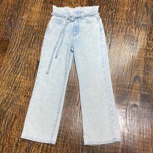 7 For All Mankind paper bag jeans